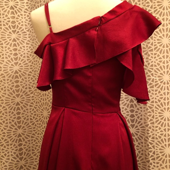 Slate & Willow Red Ruffle Size 4 Dress - Picture 9 of 11